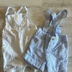 2 Janie and Jack overalls
